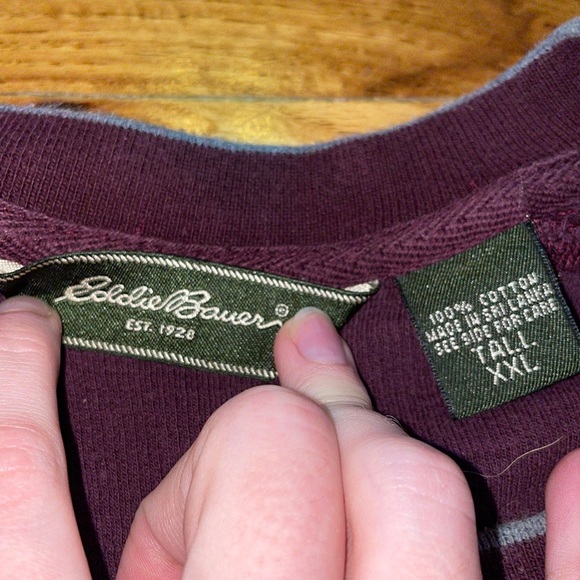 NWOT Purple Men’s Eddie Bauer Sweater - Picture 5 of 7